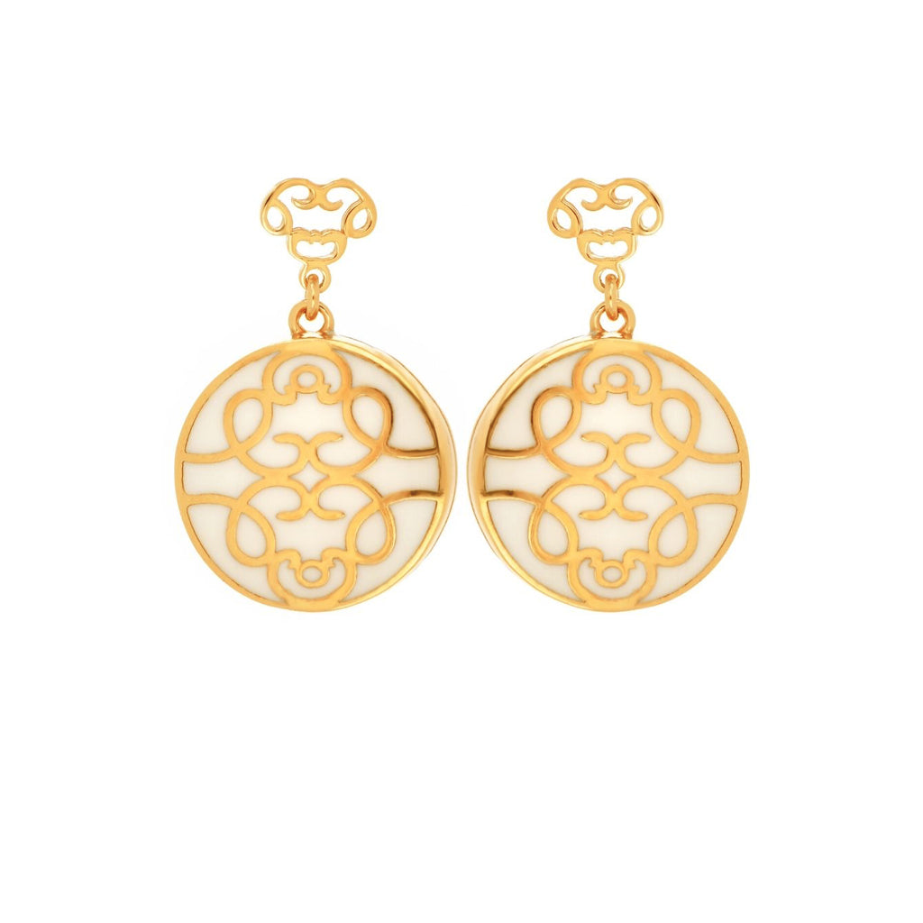 Aretes Luna con resina