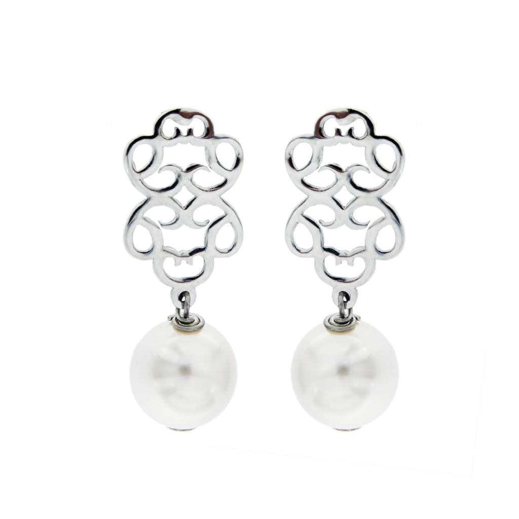 Aretes colección ofrenda de amor c/n perla