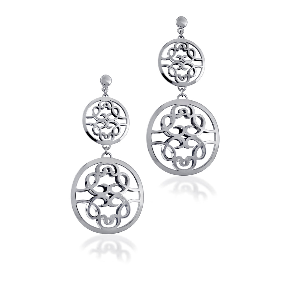 Double moon earrings