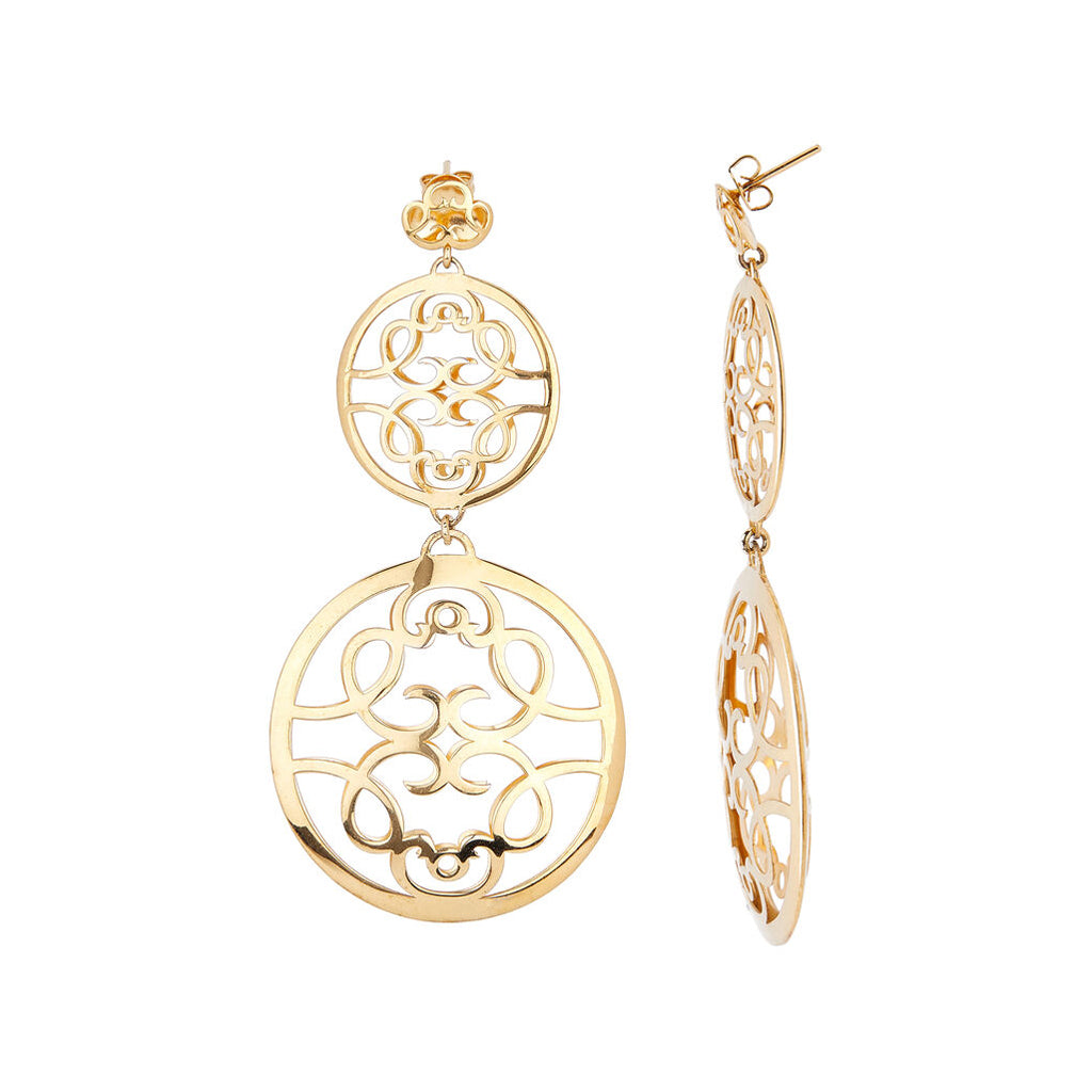 Aretes doble Luna