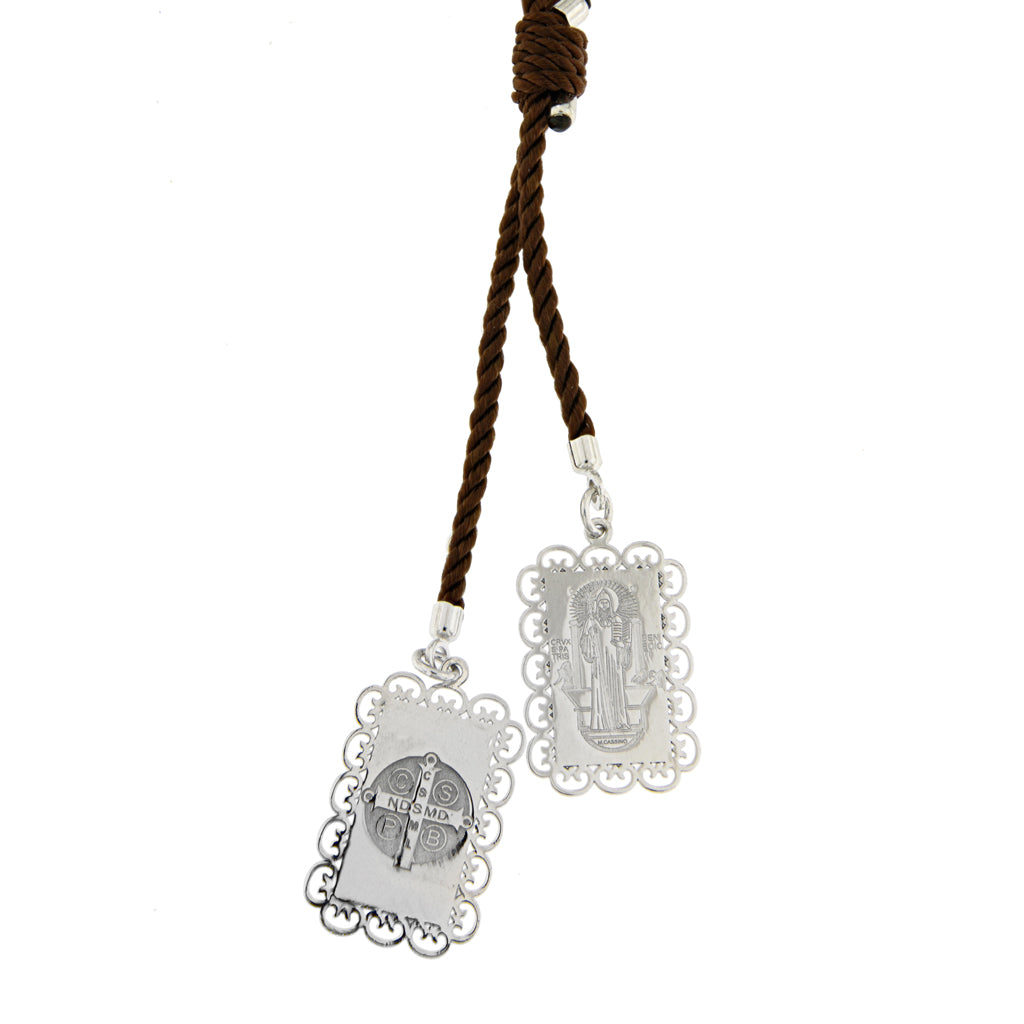 Medium Saint Benedict Scapular from the Crosses and Medals Collection