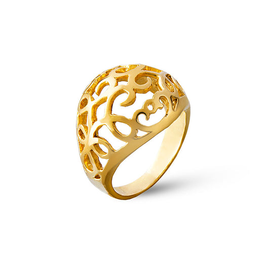 Royal Symbol cabochon ring