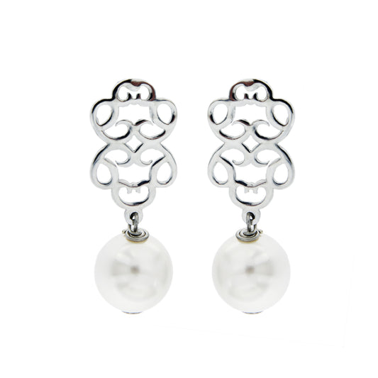 Aretes colección ofrenda de amor c/n perla