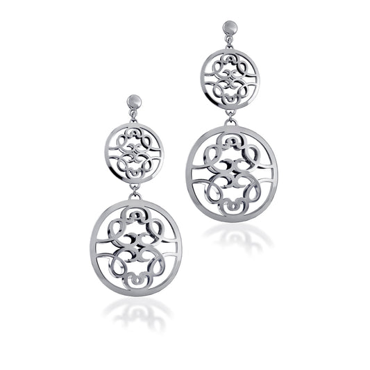 Double moon earrings