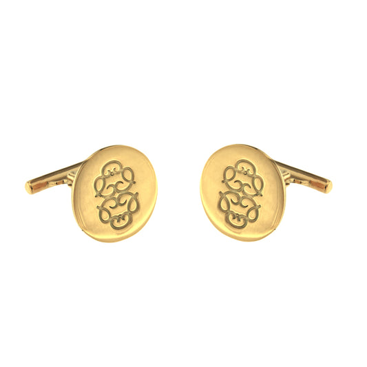 Royal symbol ch cufflink