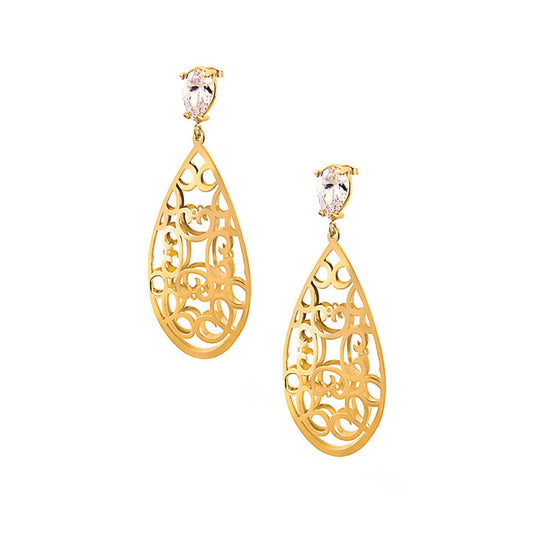 Love offering collection earrings with zirconia drop