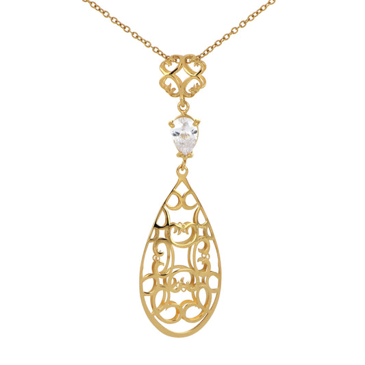 Dije  colección ofrenda de amor c/n gota circonia