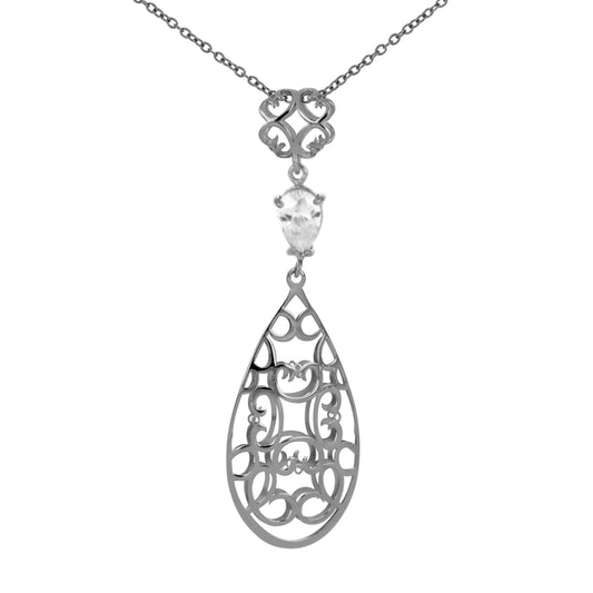 Dije  colección ofrenda de amor c/n gota circonia