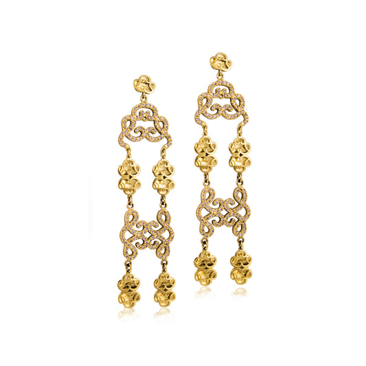 Long love offering collection earrings with zirconia