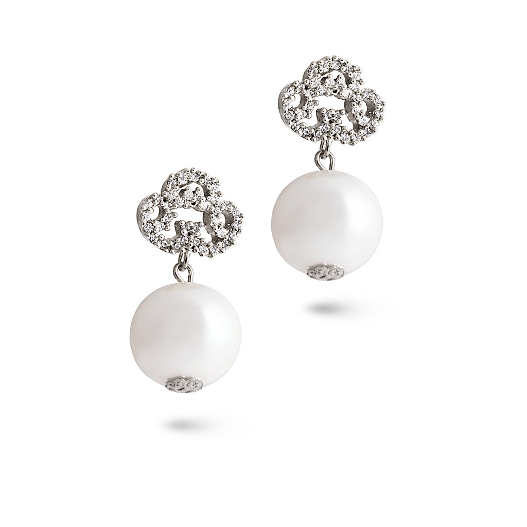 Broquel collection of love offering with pearl and zirconia