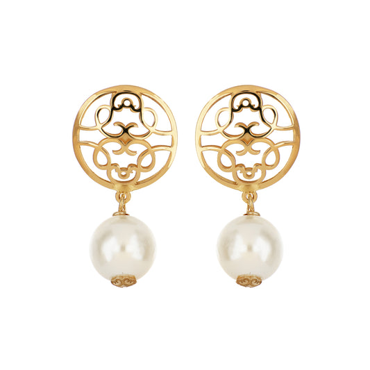 Earrings with Moon Pearl