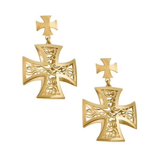 Earrings from the Crosses and Medals Collection