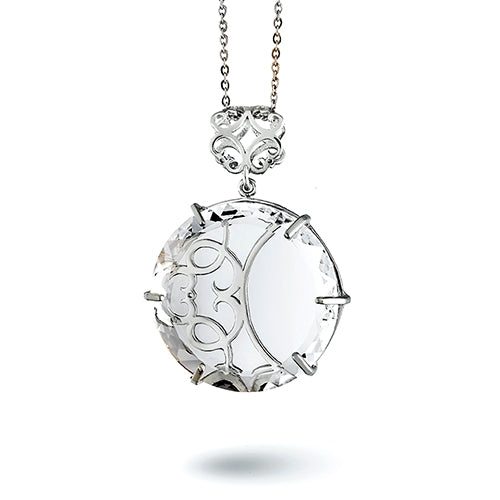 Crystal moon charm